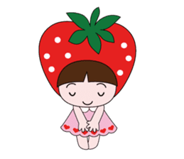 Strawberry daughter sticker #4504877