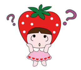 Strawberry daughter sticker #4504886