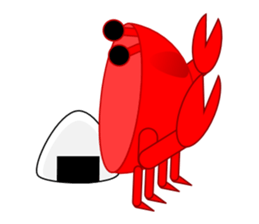 The Crab and the Crane sticker #4505423