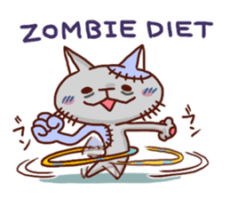 the pad of cat @ zombie sticker #4505869