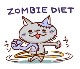 the pad of cat @ zombie sticker #4505869