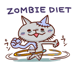 the pad of cat @ zombie sticker #4505869