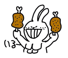 Strong rabbit sticker #4506568