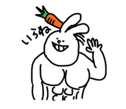 Strong rabbit sticker #4506569
