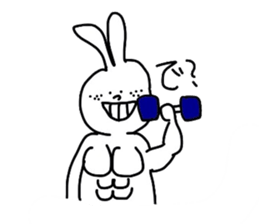 Strong rabbit sticker #4506580