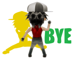 Hip hop3D sticker #4506969