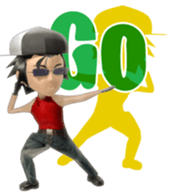 Hip hop3D sticker #4506974