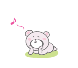Daily life sticker of the pink bear sticker #4507256