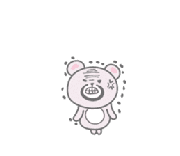 Daily life sticker of the pink bear sticker #4507257