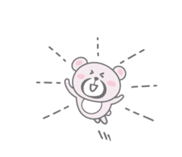 Daily life sticker of the pink bear sticker #4507259