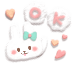 Mr. soft cute rabbit sticker #4507328