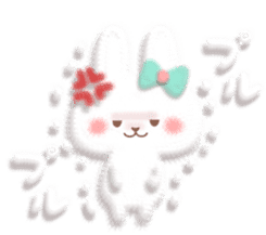 Mr. soft cute rabbit sticker #4507341