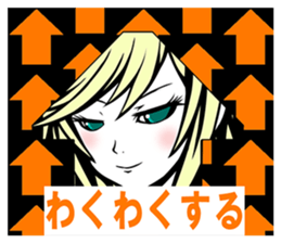 Girl's feeling sticker #4507556