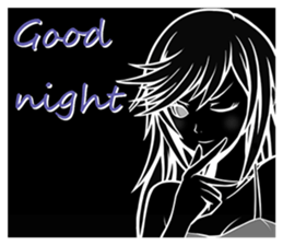 Girl's feeling sticker #4507567