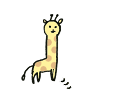 Giraffe & Alpaca best friend sticker #4507611