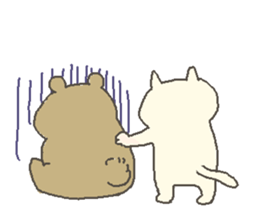 cat rabbit bear sticker #4507860