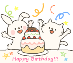 cat rabbit bear sticker #4507862