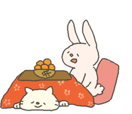 cat rabbit bear sticker #4507882