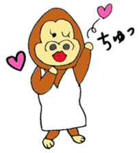 Gorilla women sticker #4507888