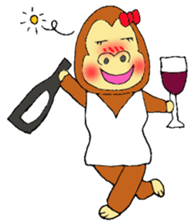 Gorilla women sticker #4507890