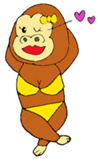 Gorilla women sticker #4507904