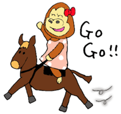 Gorilla women sticker #4507912