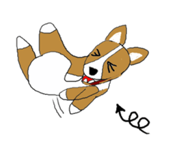 Love, healing corgi dog 2 sticker #4508012