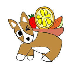 Love, healing corgi dog 2 sticker #4508029