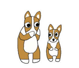 Love, healing corgi dog 2 sticker #4508040