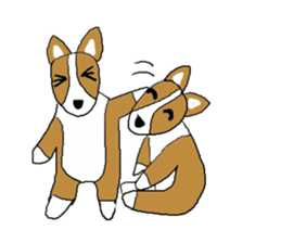 Love, healing corgi dog 2 sticker #4508046
