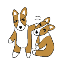 Love, healing corgi dog 2 sticker #4508046