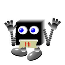 Black Cube sticker #4508134