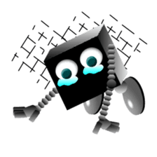 Black Cube sticker #4508157