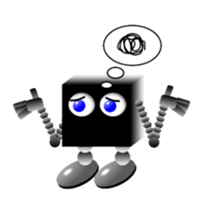 Black Cube sticker #4508159