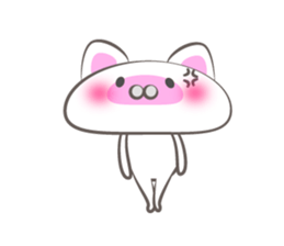 Annoying mushroom cat sticker #4508290