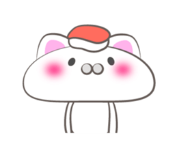 Annoying mushroom cat sticker #4508306