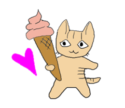 Love, healing tabby 2 sticker #4508771