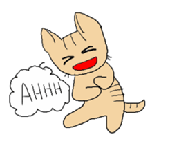 Love, healing tabby 2 sticker #4508772