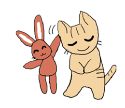 Love, healing tabby 2 sticker #4508782