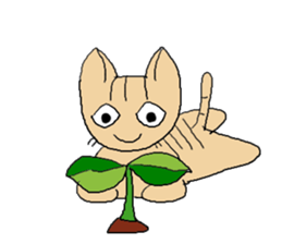 Love, healing tabby 2 sticker #4508785