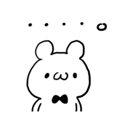 Respect language White bear sticker #4509279