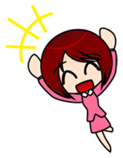 sticker of the working adult woman sticker #4509448