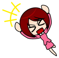 sticker of the working adult woman sticker #4509449