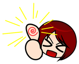 sticker of the working adult woman sticker #4509456