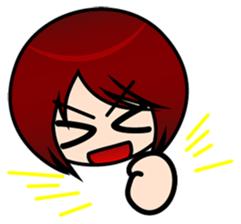 sticker of the working adult woman sticker #4509458