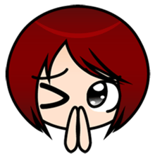 sticker of the working adult woman sticker #4509460