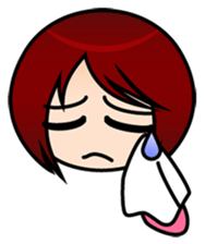 sticker of the working adult woman sticker #4509463