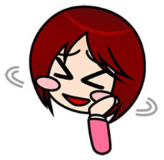 sticker of the working adult woman sticker #4509467