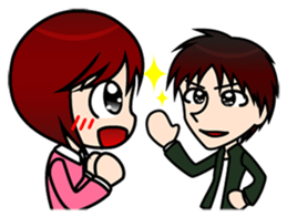 sticker of the working adult woman sticker #4509479