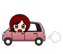 sticker of the working adult woman sticker #4509484